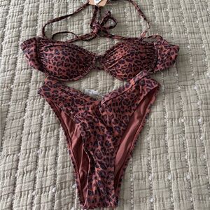 Brand new Leopard Print Bikini Set
